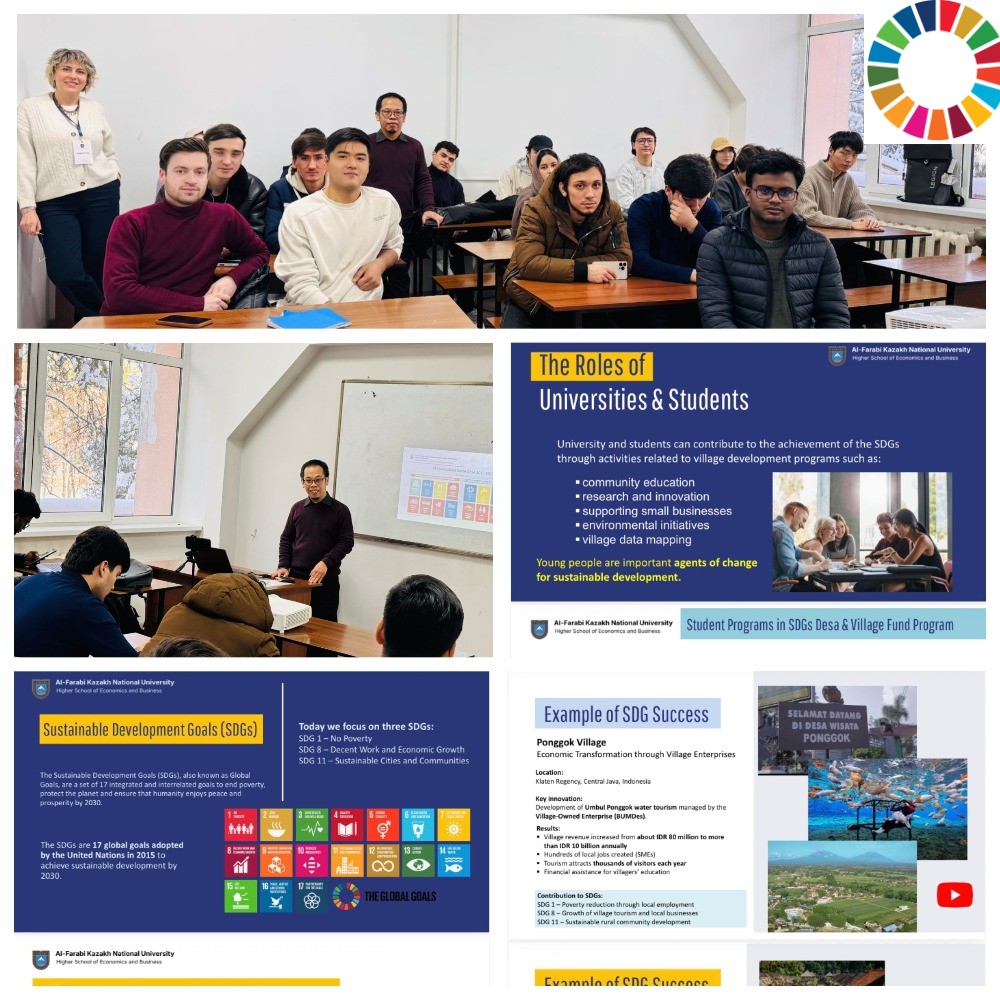 Тәрбиелік іс-шаралар: "Ауылдарды дамыту қоры және тұрақты даму мақсаттары. Индонезиялық мысал және университет студенттерінің рөлі"